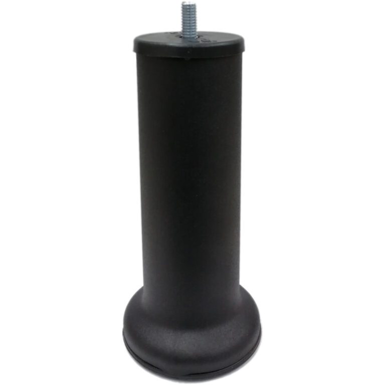 12 Cm Baza Ayağı Koltuk Ayağı Kanepe Ayağı Civatalı M8 (ince Diş) Texture Siyah-1.jpg