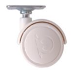 Oynak Tablalı Dolap Sehpa Masa Ayağı Mobilya Tekerleği 40 Mm Beyaz-1.jpg