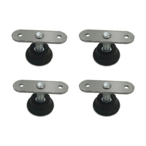 Dolap Raf Bingo Ayak Ve Bağlantı Sacı Siyah (4 Takım)