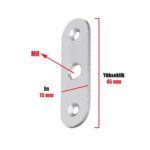 Dolap Raf Bingo Ayak Ve Bağlantı Sacı Siyah (4 Takım) - Görsel 3