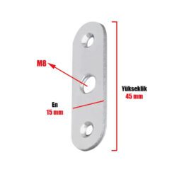 Dolap Raf Bingo Ayak Ve Bağlantı Sacı Siyah (4 Takım) - Görsel 3