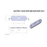 Bingo Ayakları Sacı M8 Civatalı Mobilya Dolap Ayağı Bağlantı Aparatı M8 Elips Sac 45x15 Mm-3.jpg