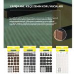 Pacific Kare Yapışkanlı Sandalye Koltuk Mobilya Ayak Keçesi Felt 120x240 Mm Siyah-2.jpg