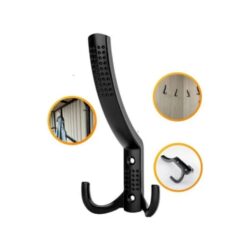 Askı Noktalı Portmanto Elbise Vestiyer Duvar Askısı Dolap Elbise Askılığı Krom Siyah Askı-3.jpg