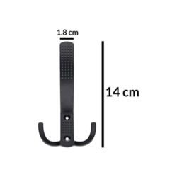 Askı Noktalı Portmanto Elbise Vestiyer Duvar Askısı Dolap Elbise Askılığı Krom Siyah Askı-4.jpg