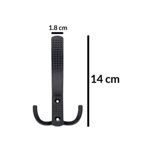 Askı Noktalı Portmanto Elbise Vestiyer Duvar Askısı Dolap Elbise Askılığı Krom Siyah Askı-4.jpg