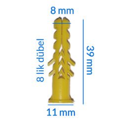 Plastik Dübel 8 Mm Sarı-3.jpg