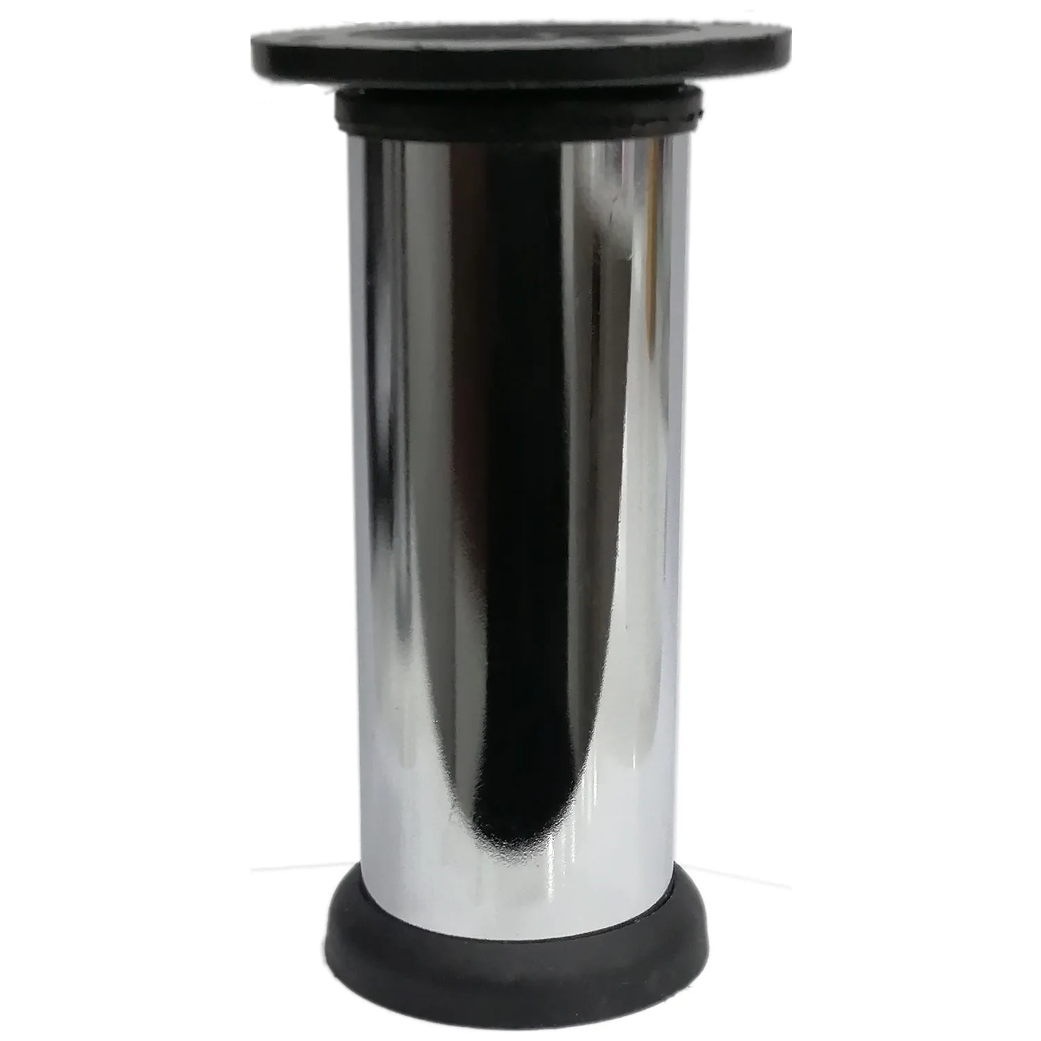 Seres Vidalı Metal Ayak 12 Cm Krom Siyah-1.jpg