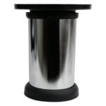 Seres Vidalı Metal Ayak 8 Cm Krom Siyah-1.jpg