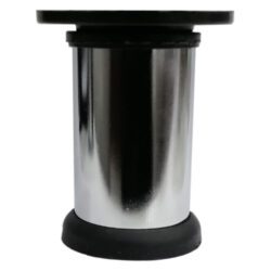 Seres Vidalı Metal Ayak 8 Cm Krom Siyah-1.jpg