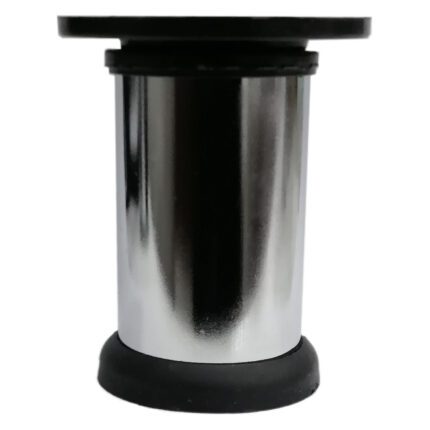 Seres Vidalı Metal Ayak 8 Cm Krom Siyah-1.jpg