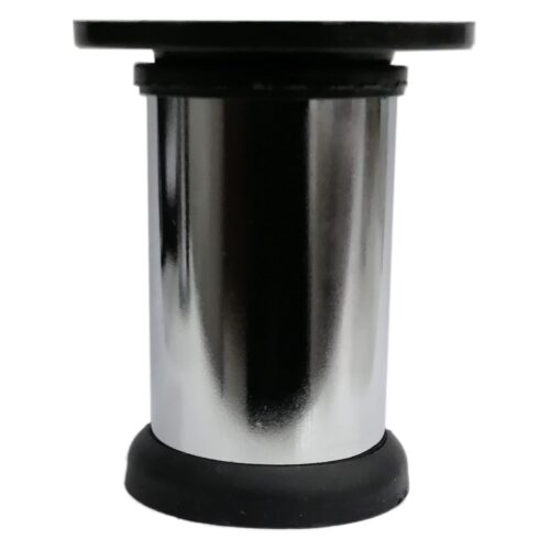 Seres Vidalı Metal Ayak 8 Cm Krom Siyah-1.jpg