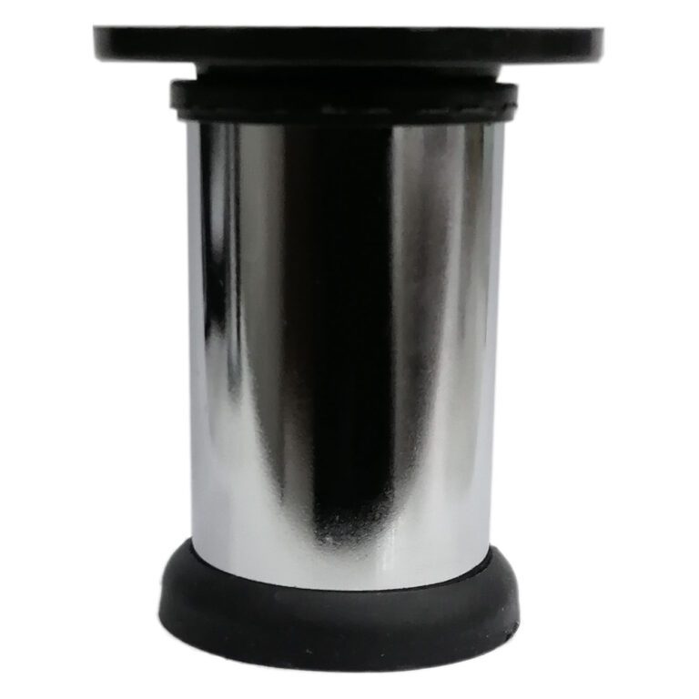 Seres Vidalı Metal Ayak 8 Cm Krom Siyah-1.jpg