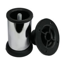 Seres Vidalı Metal Ayak 12 Cm Krom Siyah-3.jpg