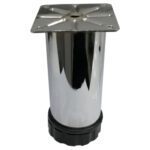 Tablalı Ayarlı Metal Dolap Tezgah Baza Koltuk Kanepe Ayağı Krom Çap:42 Mm 12 Cm-1.jpg