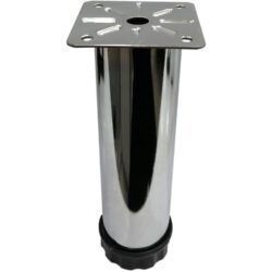 Tablalı Ayarlı Metal Dolap Tezgah Baza Koltuk Kanepe Ayağı Krom Çap:42 Mm 15 Cm-1.jpg