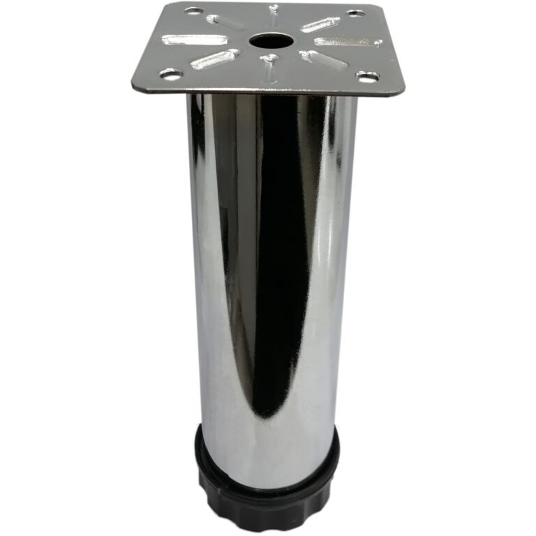 Tablalı Ayarlı Metal Dolap Tezgah Baza Koltuk Kanepe Ayağı Krom Çap:42 Mm 15 Cm-1.jpg