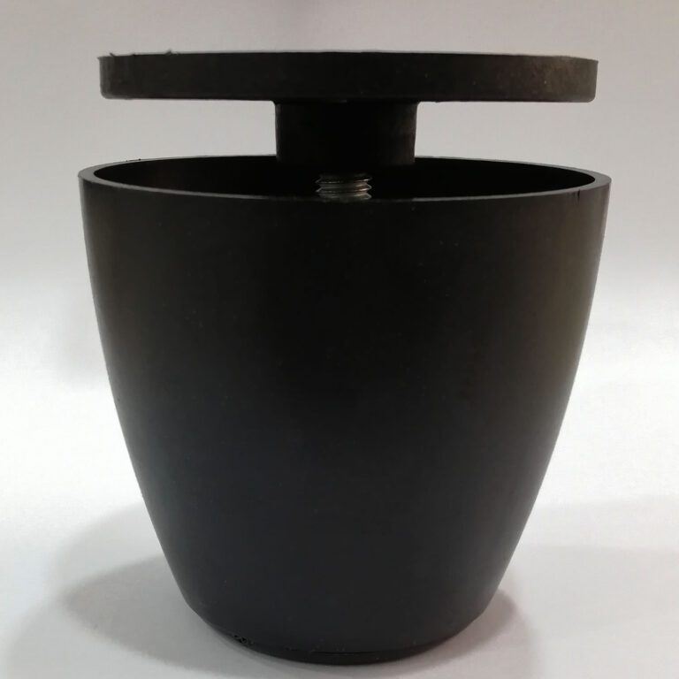 6 Cm Vazo Tablalı Ayarlı Ayak Siyah-3.jpg