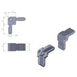 20x20 Mm Yazı Tahtası Köşe Birleştirme Aparatı Gri-2.jpg